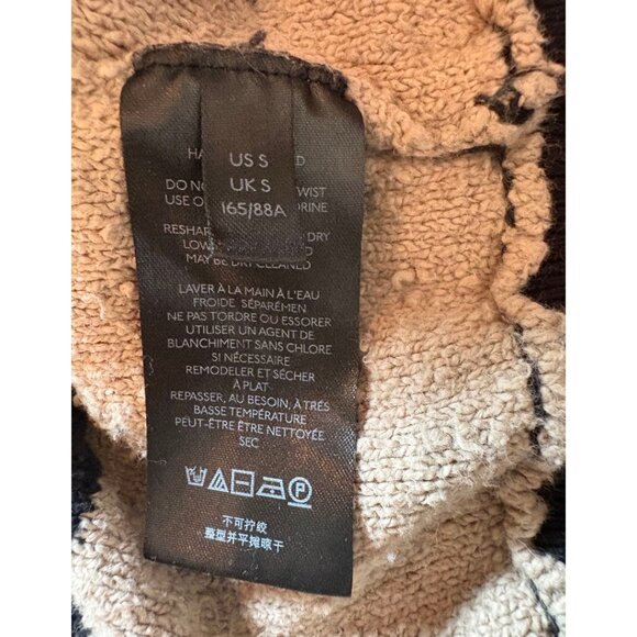 Free People | Found My Friend Striped Sweater | Black & Tan | Small - Picture 6 of 12